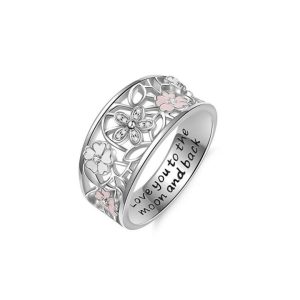 Women 925 Silver Jewelry Wedding Rings