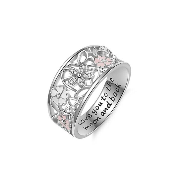 Women 925 Silver Jewelry Wedding Rings